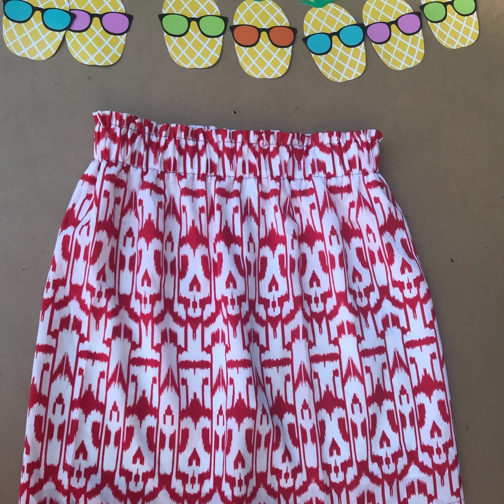 FRANCESCAS ORANGE DESIGN HIGH WAISTED SKIRT SIZE M